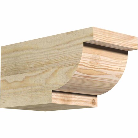 Ekena Millwork Alpine Rough Sawn Rafter Tail, Douglas Fir, 6"W x 6"H x 12"L RFT06X06X12ALP00RDF